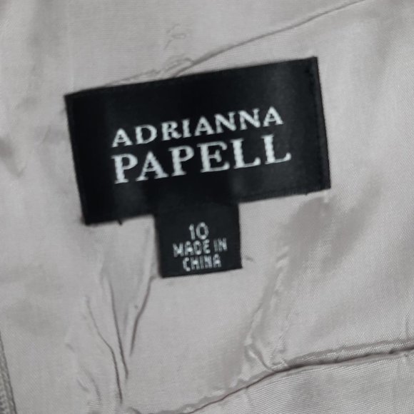 NWOT HP⭐ Adrianna Papell Ruffled V-Neck Special Occasion Dress Size 10 - Picture 6 of 7